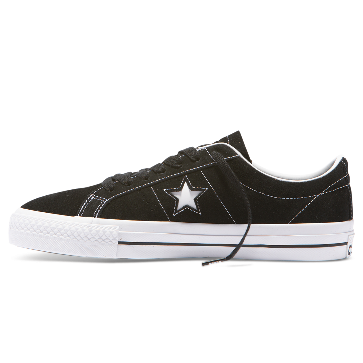 Cons One Star Pro Shoes - Black/White | Precinct Skate Shop