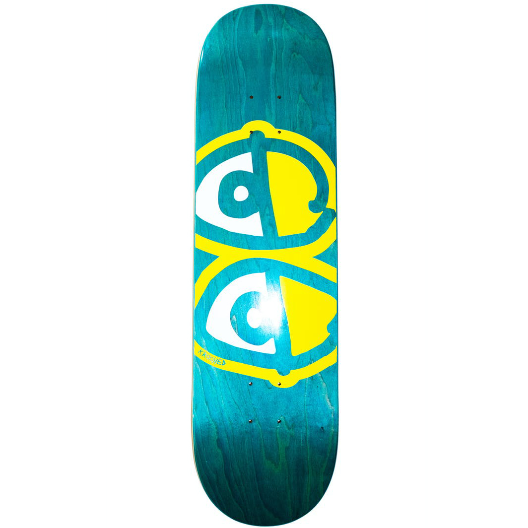 Krooked Skateboards - Team Eyes Deck, Aqua 