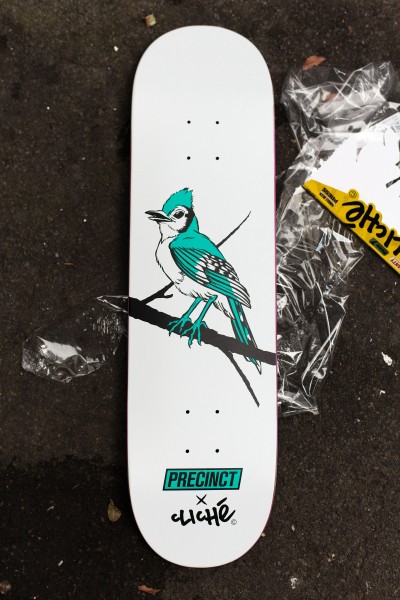 Precinct Cliche Bluebirds Skateboard Deck