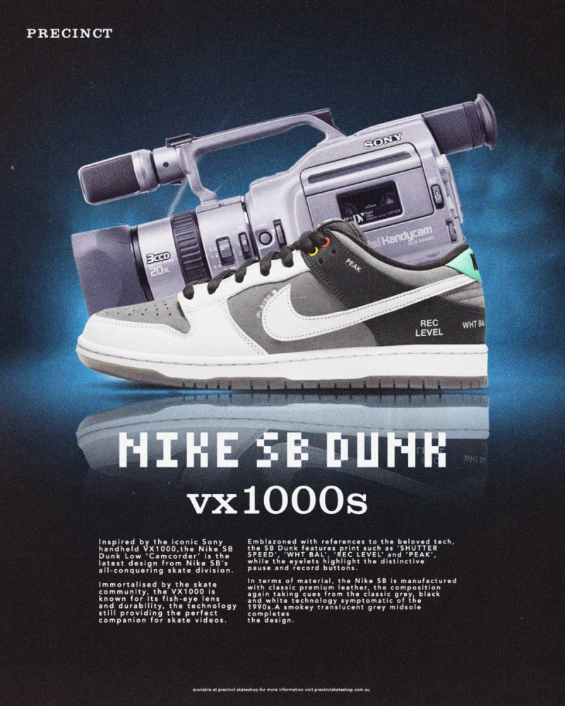 Nike SB Dunk Low VX1000 Precinct Poster