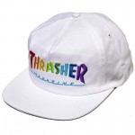 Thrasher Rainbow Mag Snapback White