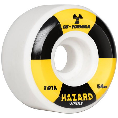 Hazard Wheels Radio Active Cs Conical White Wheels 56mm 101a 1 2