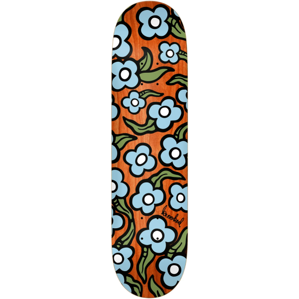 Krooked Team Wild Style Flowers 85 Skateboard Deck Orange