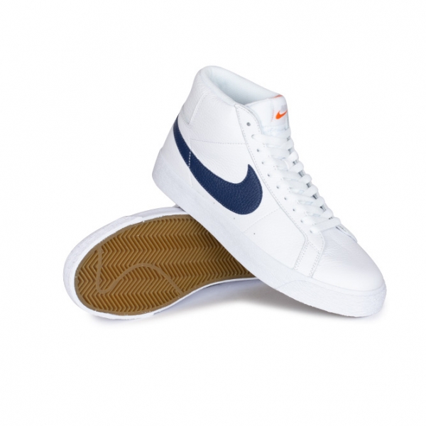 Nike Sb Zoom Blazer Mid Iso Shoe Orange Label White Navy White Safety Orange 01