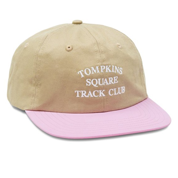 Track Club Cap - Tan/Pink