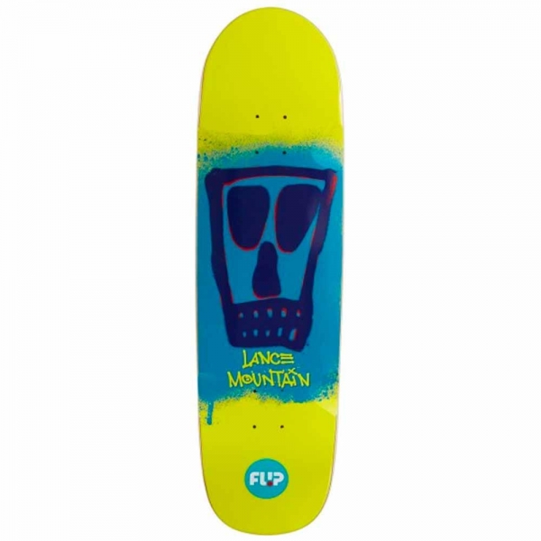 Flip Mountain Yellow Block Skateboard Deck