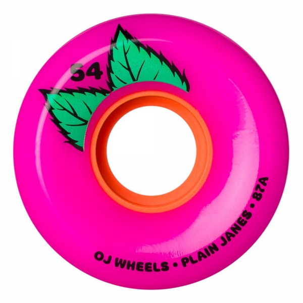 Oj Plain Jane Keyframe Pink Skateboard Wheels