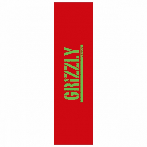 Grizzly Stamp Griptape - Red/Green