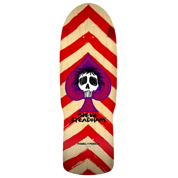 Powell Peralta - Steve Steadham Spade Reissue Deck - Red/Natural