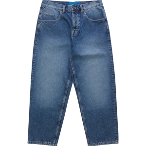Worker Baggy Denim Jeans - Medium Indigo