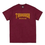 Thrasher Magazine Low Low Logo T Shirt Maroon 1