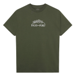 Quill Embroidery Tee - Army Green