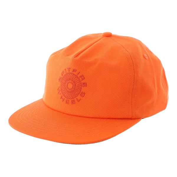 Spitfire Classic 87 Swirl Snapback Hat Orange Red Copy