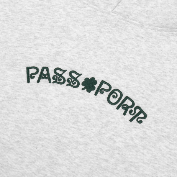 Pass~Port - Sham Embroidery Hoodie - Ash2