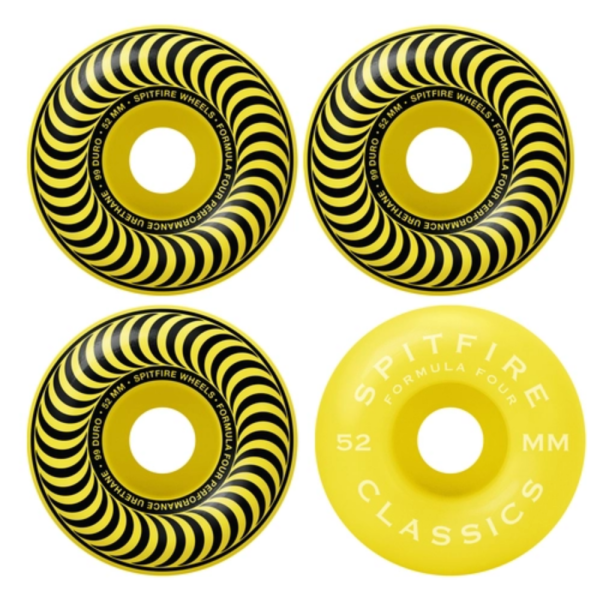 Spitfire Wheels F4 99d Chroma Classic Yellow 52mm