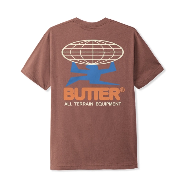 Butter Goods All Terrain Tee Washed Wood Back