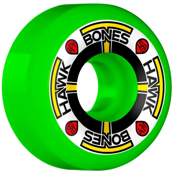 Bones Hawk Spf T Bone White 58mm Wheels Green