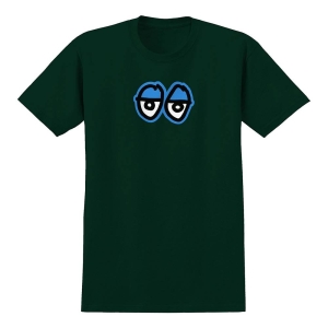 Eyes Lg Skate T Shirt Forrest Green Blue P62485 141926 Image