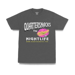 Quartersnacks - Nightlife Tee - Charcoal