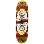 Heroin Razoregg Symmetrical 95 Wheel Wells Skateboard Deck Gold Foil