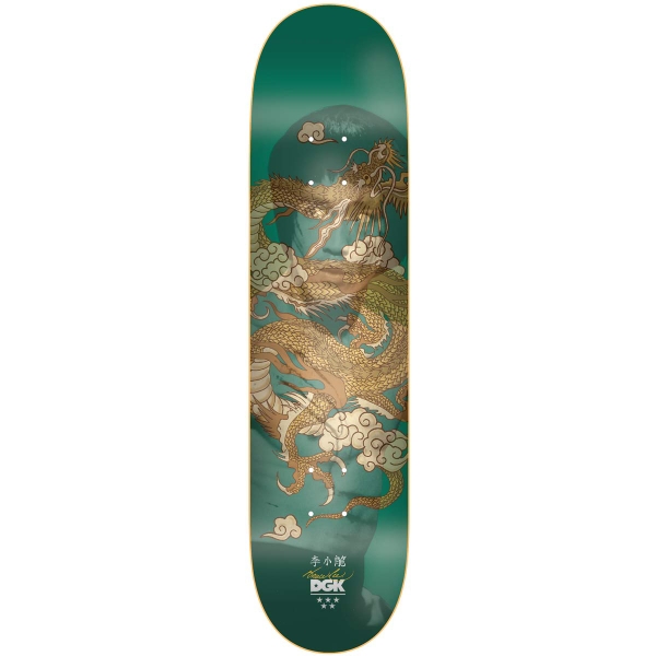 Dgk X Bruce Lee Lenticular Deck Golden Dragon Green2