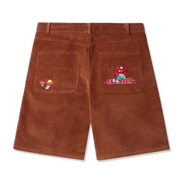 Mushroom Corduroy Shorts Rust 2