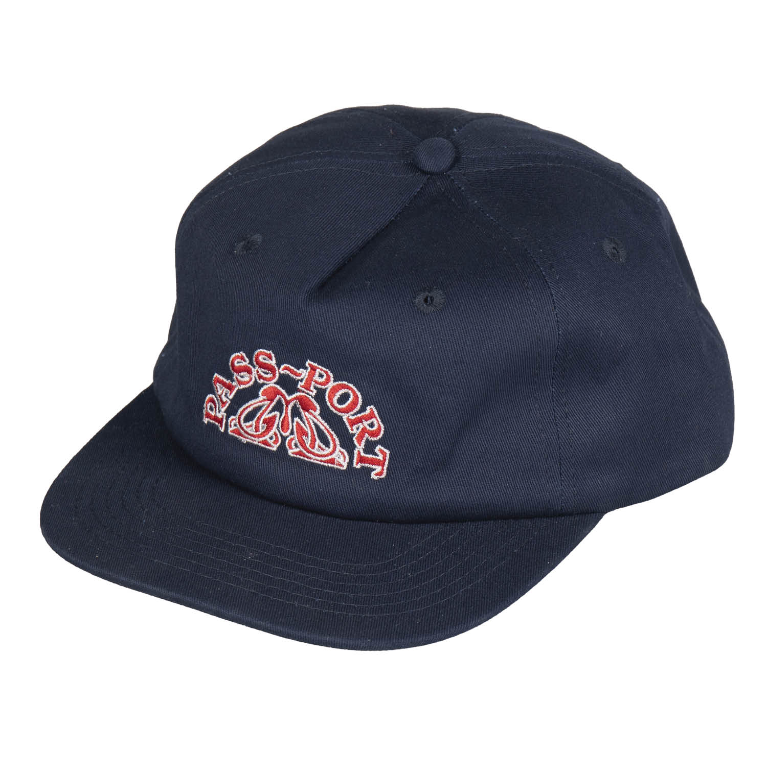 Pass Port - Crystal 5 Panel Cap - Navy