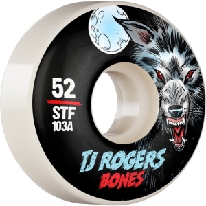 Bones Wheels - STF TJ Rogers Black Wolf Wheels