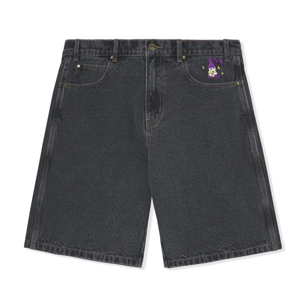 Butter Goods - Wizard Denim Shorts - Washed Black