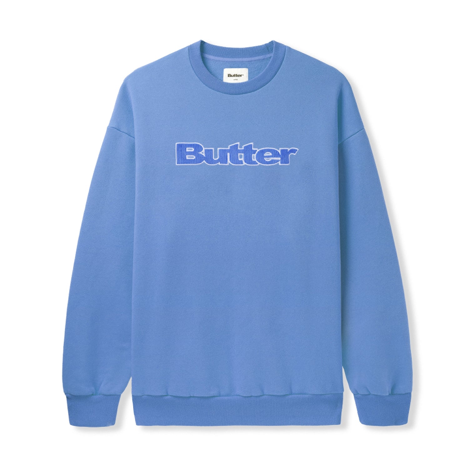 Cord Logo Crewneck - Cornflower | Precinct Skate Shop