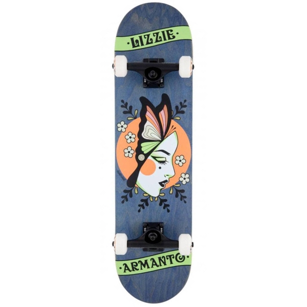 Armanto Butterfly Blue Complete Skateboard 8 0 X 31 5 P56996 132370 Image