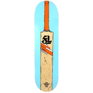 Folklore Cricket Bat Fibre Tech Lite Skateboard Deck Blue